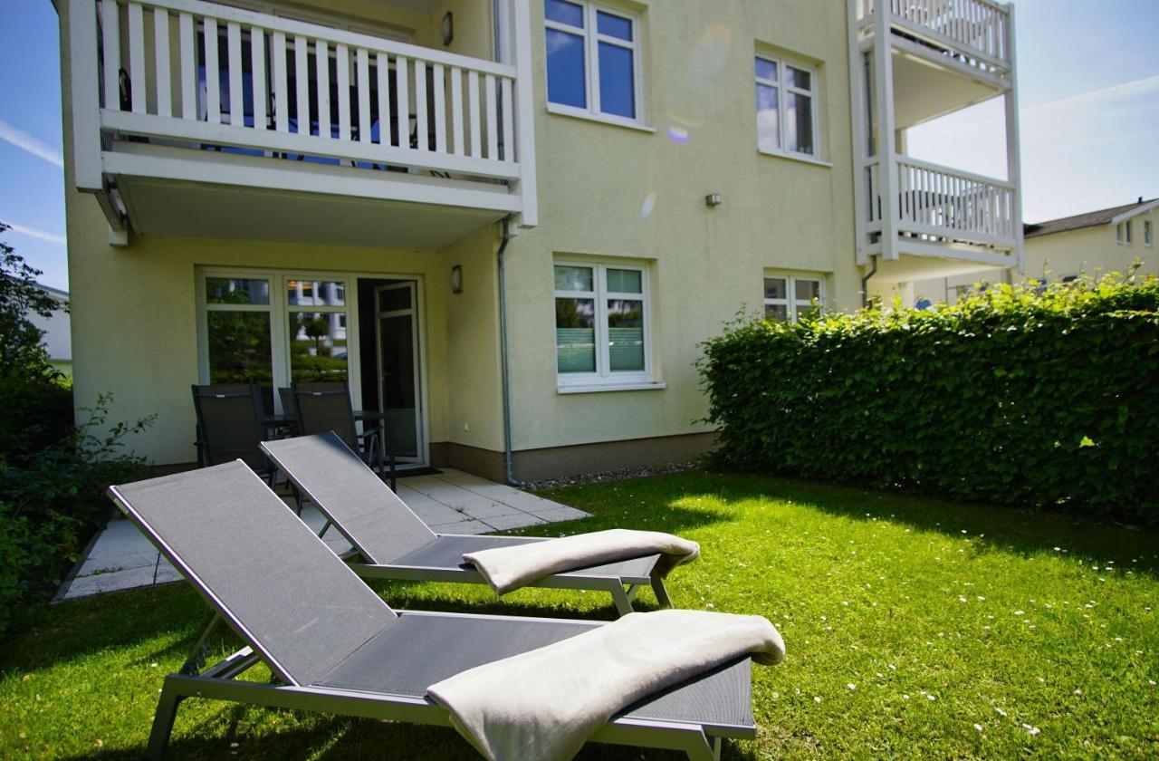 Terrasse, Gratis Nutzung Vom Ahoi Erlebnisbad Und Sauna In Sellin - Meeresblick Fewo 77 Goehren  Exterior foto